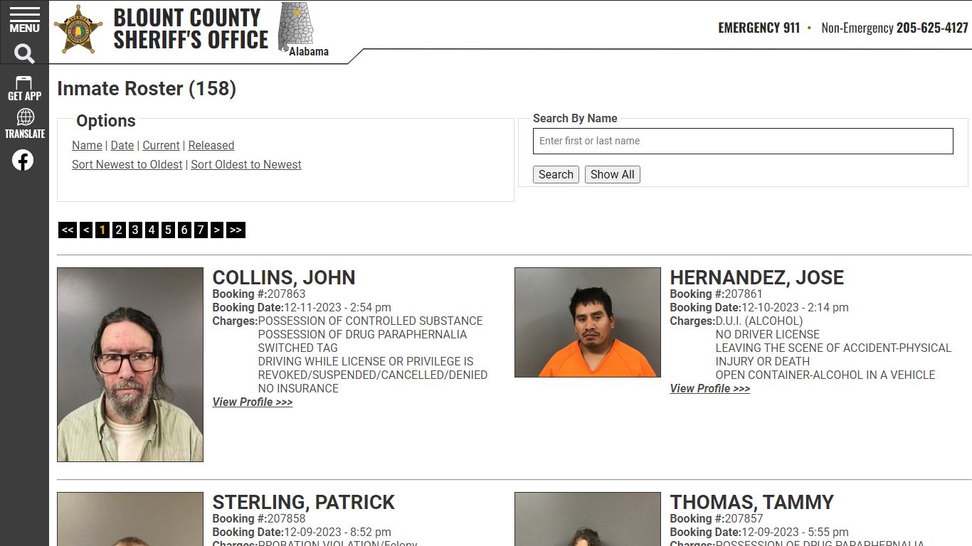 Inmate Roster - Current Inmates Booking Date Descending - Blount County ...